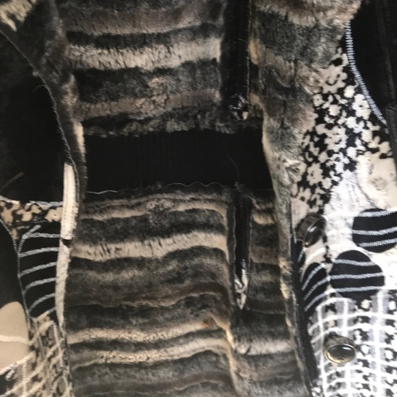 SOLD. Amazing Velveteen Patchwork Coat - Picture 7 of 16